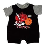 Philadelphia 76ers Black Light Weight Infant Team Short Romper