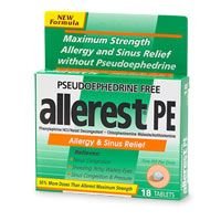 Allerest PE Allergy & Sinus Relief, Tablets 18 ea