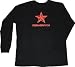 Weathered Star Long Sleeve (Black) - Soviet Skate T Shirt
