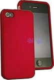 Cover Case for Apple iPhone 4 - Rubberized Red