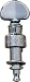 GEARED BANJO PEG 5 STRING CHROME - LIST PRICE: $99.50