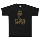 ZOMBIE APOCALYPSE - Skull - Black T-shirt