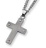 Titanium Cross Necklace - 22 inches