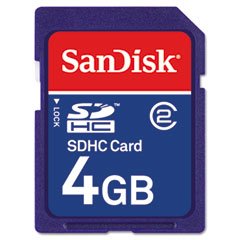 Sandisk 4GB MicroSDHC  Memory Card with SD Adapter (BULK Packaging)