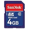 Sandisk 4GB MicroSDHC  Memory Card with SD Adapter (BULK Packaging)