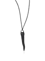 Arizaga Mens Conjunto de cadena y colgante (Negro)