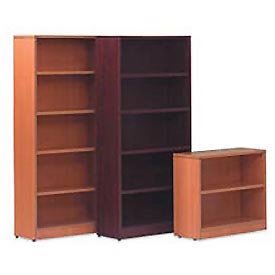 1 Shelf Bookcase In Medium Cherry - Executive Modular Furniture
