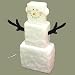 Tools & Hardware : 33.5" Changing Color LED Ice Cube Snowman Christmas Yard Art