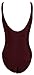 Zero City Women Monikini Swimsuit One Piece Cute Bathing Suits Lace-Up U Back, Burgundy, XX-Large