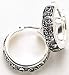 Monet Oxidized Design Hoop Earrings SILVERTONE