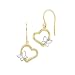 Heart Butterfly Earrings