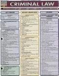 Criminal Law Laminate Reference Chart (Quickstudy: Law)
