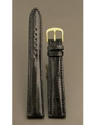 Hadley-Roma Genuine Teju Lizard (18mm Long, Black)