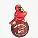 Louisville Cardinals 5 Glass Mascot Basketball Ornament