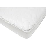 American Baby Company Waterproof Fitted Crib and Toddler Protective Mattress Pad Cover, White