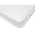 American Baby Company White Waterproof Fitted Crib and Toddler Protective Pad