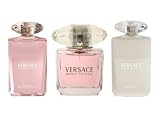 Versace Bright Crystal by Versace for Women 3 Piece Set Includes: 3.0 oz Eau de Toilette Spray + 3.4 oz Perfumed Body Lotion + 3.4 oz Perfumed Bath & Shower Gel