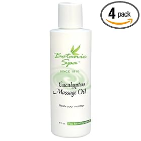 Botanic Choice Eucalyptus Massage Oil Bottles (Pack of 4) by Botanic Choice