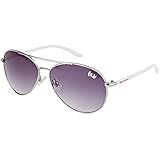 Womens Contemporary Hello Kitty Classic Silver Aviator Sunglasses