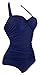 Angerella Retro One Piece Monokinis Swimsuits Swimwear(SST021-N1-3XL)