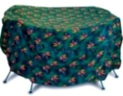 Two Dogs Designs, 84 Round Table Cover, Bird of Paradise