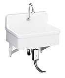 KOHLER K-12781-0 Gilford Scrub-Up Plaster Sink, White