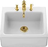 Alcott Apron Kitchen Sink, 3-Hole drilling, Tile-in