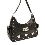 Celeritas Sports; Black Western Style Leather Trim Purse item number 560489