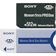 Sony 512 MB Memory Stick Pro Duo (MSXM-512S) (Retail Package)