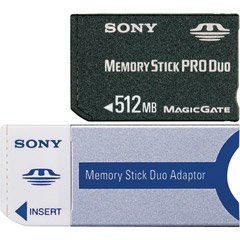 Sony 512 MB Memory Stick Pro Duo (MSXM-512S) (Retail Package)