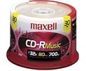 Maxell Music 32x 80 minute / 700MB CD-R Media for Audio, 30 Pack Spindle