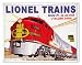 TIN SIGN NOSTALGIC ~ TRAINS ~ LIONEL SANTA FE Image