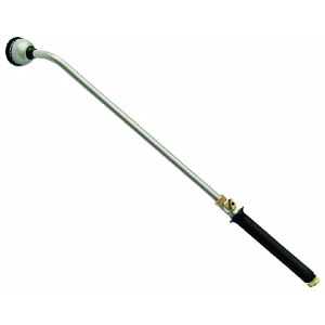 The Rumford Gardener DX2030 36 Inch Multi-Pattern Watering Wand with Brass Hardware Satin by