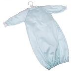 2 Piece Cloud 9 Luxurious Pima Cotton Sateen Gown Set - Dew (0-6 Months)