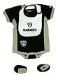 Oakland Raiders Two Color Creeper with Bib and Booties