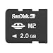 Electronics : SanDisk - Flash memory card ( M2 to Memory Stick Duo adapter included ) - 2 GB - Memory Stick Micro (M2)