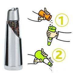 Graviti Electronic Pepper Mill by Trudeau - Chrome