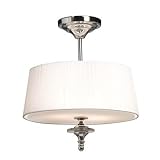 Artcraft Lighting AC2734 Contempra Semi-Flush Mount Light, Chrome