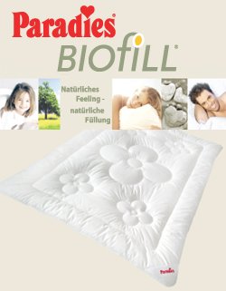 PARADIES BIOFILL NOVA-V 4-JAHRESZEITENBETTEN 155x220 cm