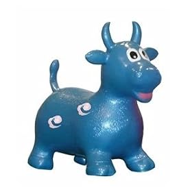 Happy Hopperz Blue Bull Bouncer Toy