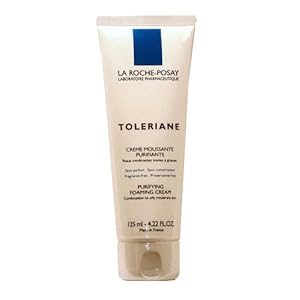 La Roche-Posay Toleriane Purifying Foaming Cream Cleanser for Combination to Oily Intolerant Skin (125ml) 4.22 Fluid Ounces