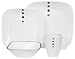 Kitchen & Housewares : Corelle Square 16-Piece Dinnerware Set, Service for 4, 4 Dots