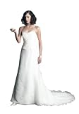 Luxeblue Embroidered Spaghetti-Strapped Wedding Dress
