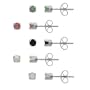 Sterling Silver 3mm Round Genuine Ruby, Emerald, Sapphire, Opal, Pearl Stud Earring Set
