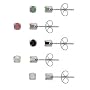 Sterling Silver 3mm Round Genuine Ruby, Emerald, Sapphire, Opal, Pearl Stud Earring Set