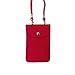 Leather Neck Pouch for Phone (Style 1) - Red