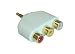Produkt-Bild: AIV 910025 Klinken-Adapter - 3,50 mm AV Stecker auf 3x Cinch-Buchsen