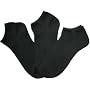 BLACK 3 PACK WOMENS ANKLE PED SOCKS