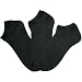 BLACK 3 PACK WOMENS ANKLE PED SOCKS