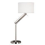 Kenroy Home 20122BS Hydra Adjustable Table Lamp, Brushed Steel
